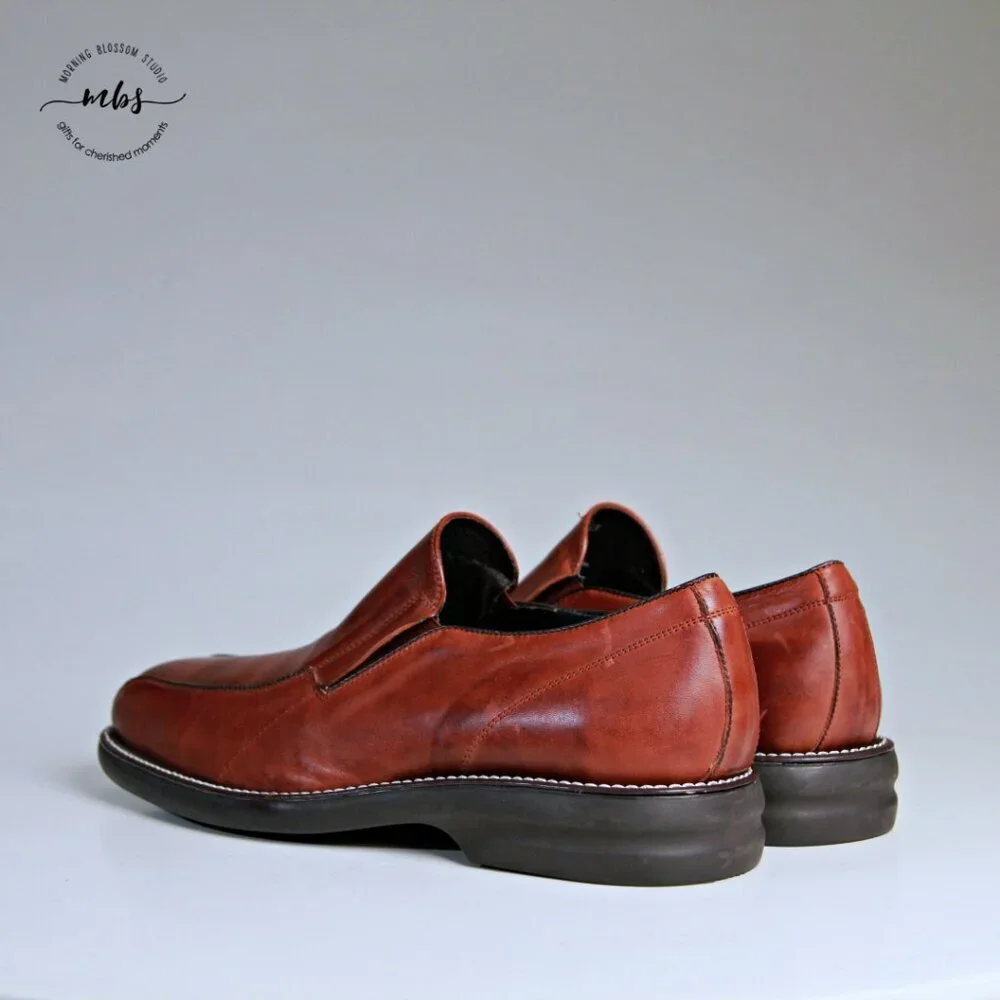 Rush By Gordon Rush Leather Loafers Brown Men‎ 12